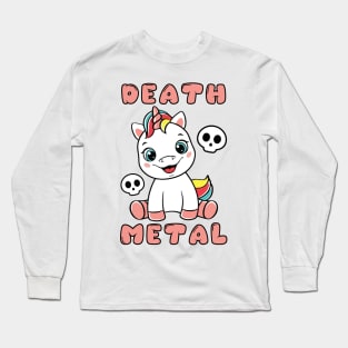 Death Metal Unicorn Long Sleeve T-Shirt